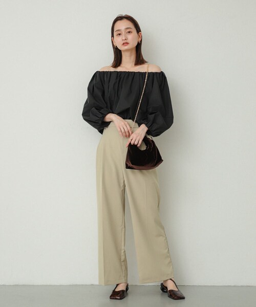 SENSE OF PLACE by URBAN RESEARCH（センスオブプレイスバイアーバンリサーチ）の「ベロアバッグ（ハンドバッグ・レディース・MUSTARD/BROWN/PURPLE・one）」の9枚目の写真