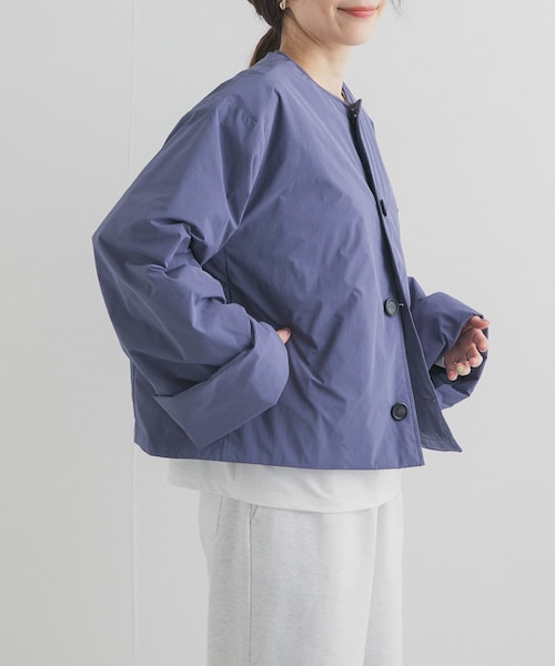 URBAN RESEARCH DOORS(アーバンリサーチドアーズ)の「DANTON COLLARLESS JACKET(その他アウター・レディース・DK.BLUE/IVORY/NAVY・36)」の20枚目の写真
