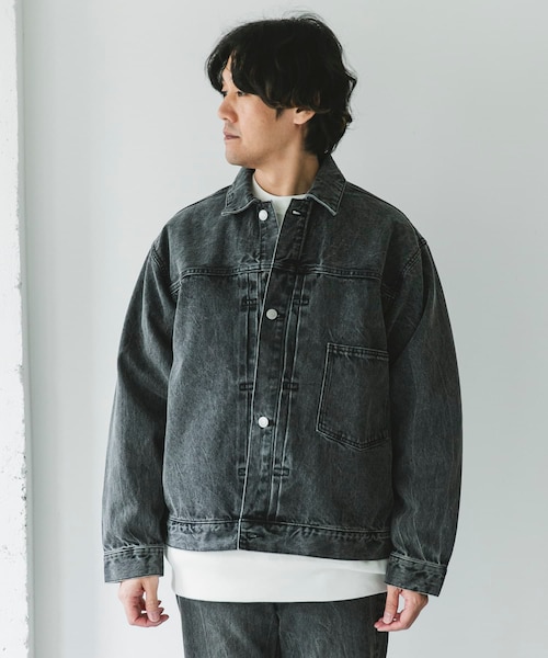 URBAN RESEARCH DOORS（アーバンリサーチドアーズ）の「USED 13.3oz デニムジャケット（デニムジャケット・メンズ・INDIGOUSED/BLACK USED・M/L）」の22枚目の写真