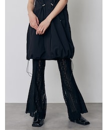 MURUA（ムルーア）の「レースパッチワークフレアパンツ【WEB限定】（その他パンツ・レディース）」