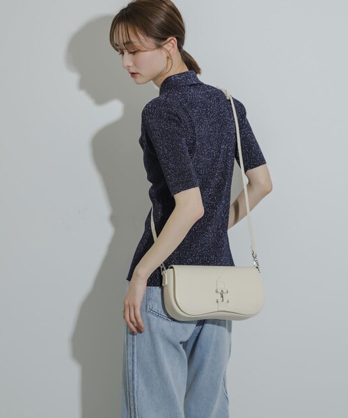 SENSE OF PLACE by URBAN RESEARCH（センスオブプレイスバイアーバンリサーチ）の「横長2WAYハンドバッグ（ハンドバッグ・レディース・BLACK/IVORY/BLUE/KHAKI・one）」の8枚目の写真