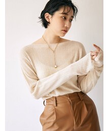 Ungrid | シアーロングスリーブニット(ニット/セーター)