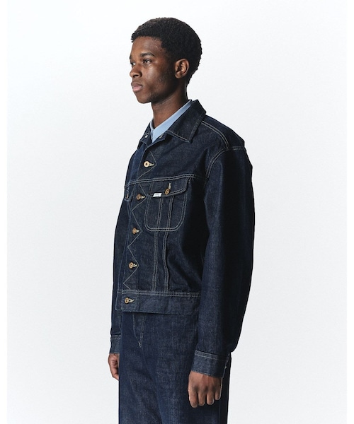 ADAM ET ROPE'(アダムエロペ)の「《別注》【Lee×MARKAWARE/リー×マーカウェア】EX101 SP DENIM JACKET(デニムジャケット・メンズ・ネイビー・L/M/S/XL)」の14枚目の写真