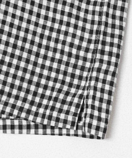 URBAN RESEARCH(アーバンリサーチ)の「PORTER CLASSIC KEROUAC LINEN GINGHAM CHECK SHIRTS(シャツ/ブラウス・メンズ・BLACK/F.BLUE/RED・XL/XXL/XXXL)」の6枚目の写真