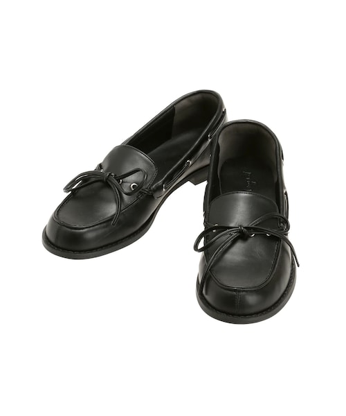 Ungrid（アングリッド）の「フェイクレザーデッキシューズ（その他シューズ・レディース・ブラック/ブラウン・S/M/L）」の2枚目の写真