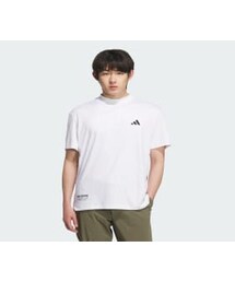 adidas（アディダス）の「【ゴルフ】BOSロゴ柄デボス モックネック 半袖シャツ（トップス・メンズ）」