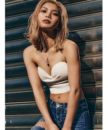 GYDA | リブベアビスチェ(チューブトップ)