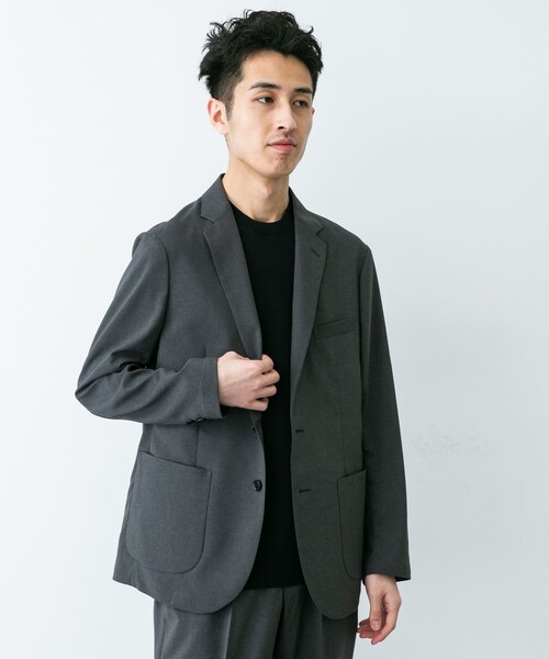 URBAN RESEARCH DOORS(アーバンリサーチドアーズ)の「LIFE STYLE TAILOR リネンライクコンフォータブルジャケット(テーラードジャケット・メンズ・NAVY/GRAY/OLV BROWN・S/M/L/XL)」の20枚目の写真