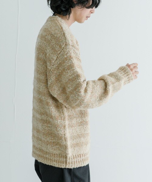 URBAN RESEARCH（アーバンリサーチ）の「URBAN RESEARCH iD　ブークレメランジニット（ニット/セーター・メンズ・GRAY/BEIGE・M/L）」の16枚目の写真