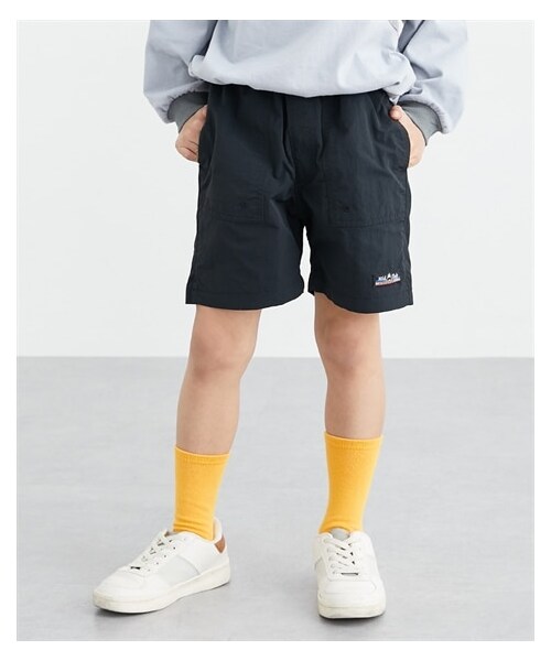 nissen（ニッセン）の「速乾・水陸両用ナイロンワッシャーショートパンツ（男の子・女の子)（パンツ・キッズ・ブラック/パープル/オレンジ/ターコイズブルー/ブルー/チャコールグレー・110/120/130/140/150/160）」の10枚目の写真