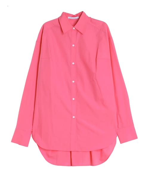 ELENDEEK（エレンディーク）の「BACK VOLUME OVER SH（シャツ/ブラウス・レディース・ネイビー/ピンク/オフホワイト/ブルー・F）」の7枚目の写真