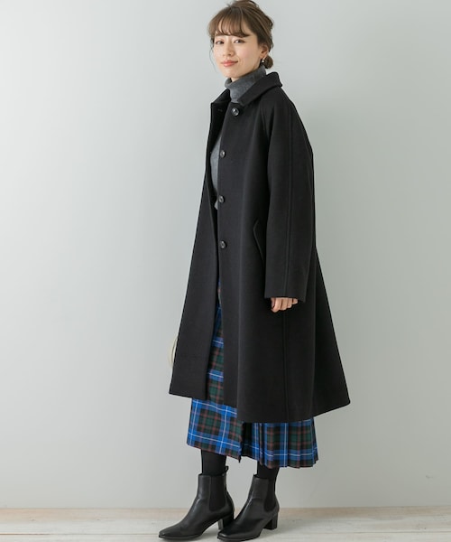 URBAN RESEARCH Sonny Label（アーバンリサーチサニーレーベル）の「ステンカラーウールコート（ステンカラーコート・レディース・ブルー/サンドベージュ/ブラック・FREE）」の8枚目の写真