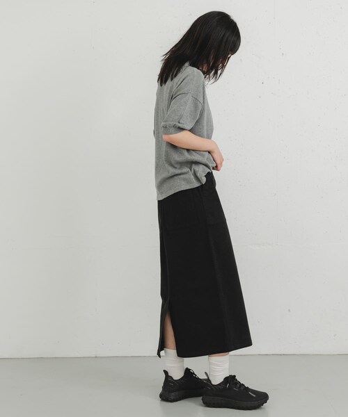 EKAL（エカル）の「『別注』GRAMICCI　ストレッチツイルスカート（スカート・レディース・BLACK/CAMEL/BROWN・one）」の10枚目の写真