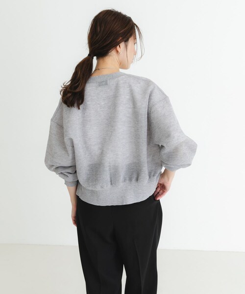 URBAN RESEARCH（アーバンリサーチ）の「new basic　リネン混スポンディッシュニットカーディガン（カーディガン/ボレロ・レディース・GRAY/LIME/BLACK・FREE）」の20枚目の写真