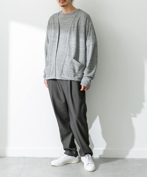 URBAN RESEARCH Sonny Label（アーバンリサーチサニーレーベル）の「JAPAN MADE 裏毛カーディガン（カーディガン/ボレロ・メンズ・オレンジ/ネイビー/グレー・M/L）」の11枚目の写真