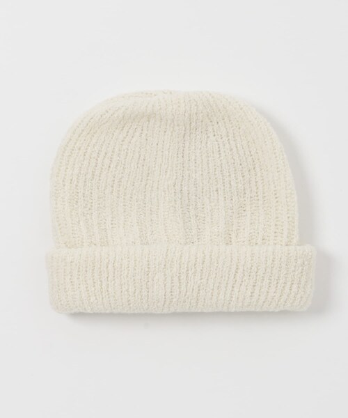かぐれ(カグレ)の「mature ha. knit cap cashmere(ニットキャップ/ビーニー・レディース・white/black・one)」の3枚目の写真