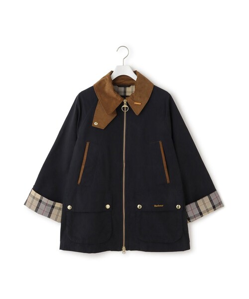 ADAM ET ROPE'(アダムエロペ)の「【Barbour(バブアー)】ICONS BEDALE SHOWERPROOF JACKET(その他アウター・レディース・ベージュ/ネイビー・10/8)」の4枚目の写真