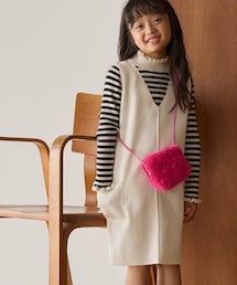 ROPE' PICNIC（ロペピクニック）の「【KIDS】洗える・アンチピリング /ニットジャンパースカート/リンクコーデ（ジャンパースカート・キッズ）」