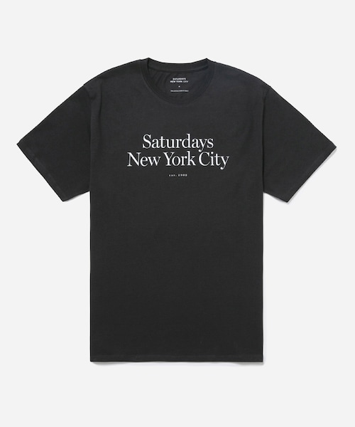 Saturdays NYC(サタデーズ ニューヨークシティ )の「Miller Standatrd Ss Tee(Tシャツ/カットソー・メンズ・ブラック/ホワイト/オフホワイト/ダークブラウン/ベージュ・L/M/S/XL)」の1枚目の写真