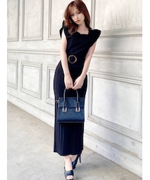 RESEXXY | ラッフルデザインニットワンピース(ワンピース)