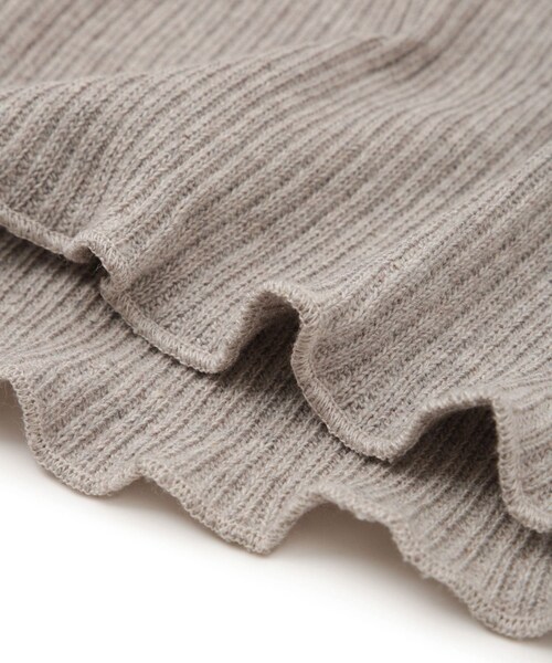 ADAM ET ROPE'(アダムエロペ)の「【Baserange(ベースレンジ)】DUAL LONG SLEEVE TEE(ニット/セーター・レディース・ライトグレー・S)」の12枚目の写真