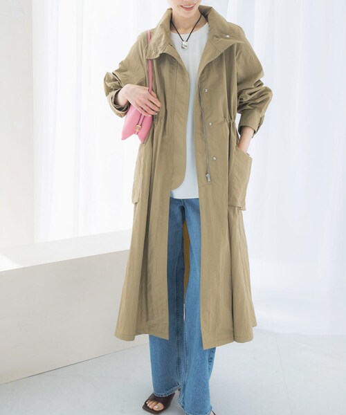 URBAN RESEARCH ROSSO（アーバンリサーチロッソ）の「撥水ボリュームモッズコート（モッズコート・レディース・BEIGE/OFF WHITE・FREE）」の20枚目の写真