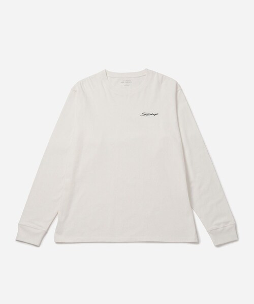 Saturdays NYC（サタデーズ ニューヨークシティ ）の「Script Emb LS Tee（Tシャツ/カットソー・レディース・ブラック/ブラック系/ホワイト/ラベンダー・L/M/S/XL/XS）」の2枚目の写真