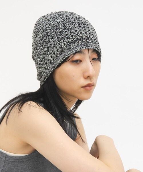 KBF（ケイビーエフ）の「マルチカラーニットビーニー（ニットキャップ/ビーニー・レディース・IVORY/GREEN・One）」の10枚目の写真