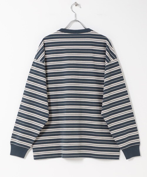 KBF(ケイビーエフ)の「CHAMPION LONG SLEEVE BORDER T-SHIRTS(Tシャツ/カットソー・レディース・NAVY/L.BROWN・L)」の8枚目の写真