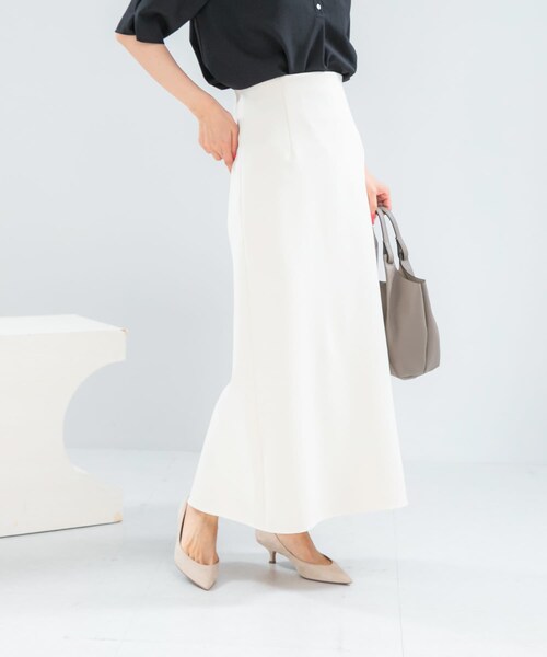 URBAN RESEARCH ROSSO（アーバンリサーチロッソ）の「ウォッシャブル吸水速乾ストレッチ スカート（スカート・レディース・IVORY/BLACK/BROWN・Free）」の7枚目の写真