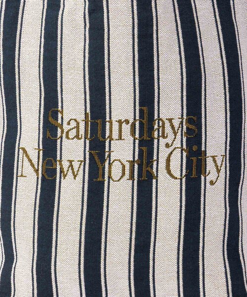 Saturdays NYC(サタデーズ ニューヨークシティ )の「Miller Stripe Tote Bag(トートバッグ・レディース・ブルー/ワイン・F)」の10枚目の写真