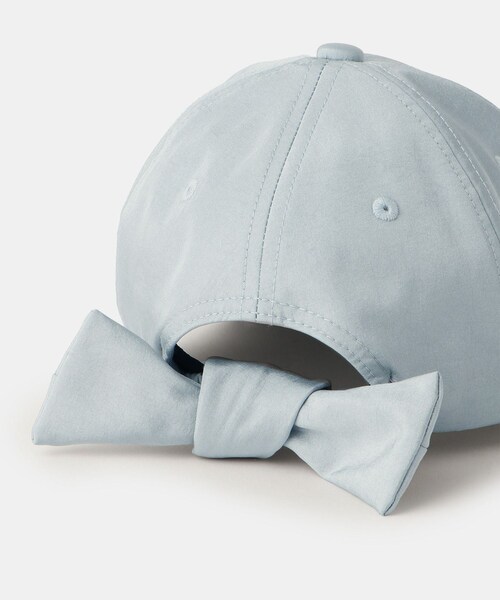 ROPE' PICNIC(ロペピクニック)の「【KIDS/キッズ】シャイニーバックリボンキャップ/リンクコーデ(キャップ・レディース・ブラック/ブルー系/クリーム・F)」の8枚目の写真