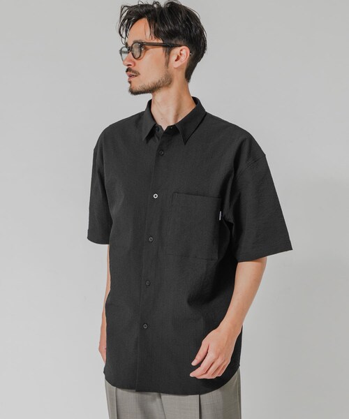 URBAN RESEARCH（アーバンリサーチ）の「『吸水速乾/UVカット』『別注』THOUSAND MILE×URBAN RESEARCH　WASHER CODE SHIRTS（シャツ/ブラウス・メンズ・BLACK/CHARCOAL/NAVY ST・S/M/L）」の5枚目の写真