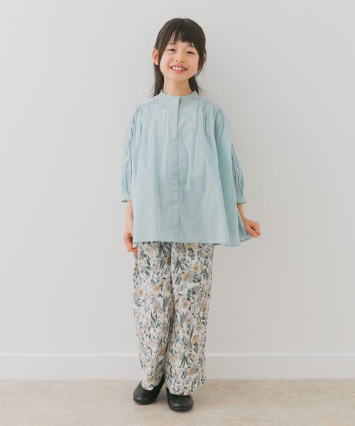 URBAN RESEARCH DOORS（アーバンリサーチドアーズ）の「『親子リンク』コットンボイルギャザーブラウス(KIDS)（その他トップス・キッズ・YELLOW/PINK/MINT/NAVY・105/120/135）」の9枚目の写真