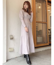 dazzlin | 2WAYツイストデザインニットワンピース(ワンピース)