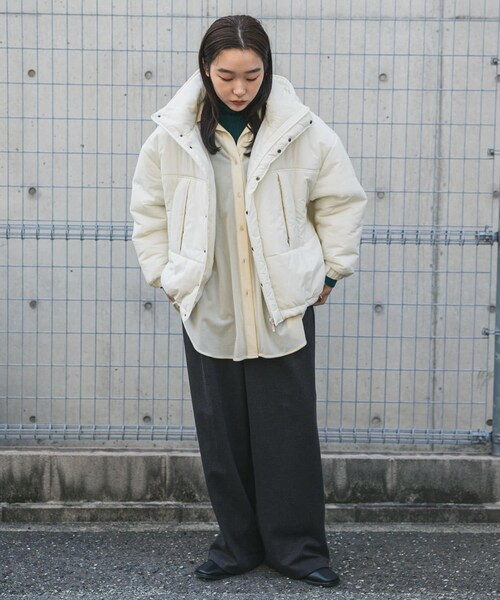 SENSE OF PLACE by URBAN RESEARCH（センスオブプレイスバイアーバンリサーチ）の「『2WAY仕様/撥水』『UR TECH』モンスターブルゾン（その他アウター・レディース・IVORY/BLACK/Y.BEIGE/BLK×GRY・one）」の13枚目の写真