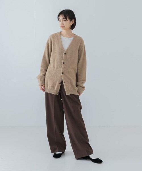 URBAN RESEARCH(アーバンリサーチ)の「『別注』ROUTINE×URBAN RESEARCH 起毛カーディガン(カーディガン/ボレロ・レディース・RED/D NAVY/L GRAY/L BLUE/BEIGE・FREE)」の20枚目の写真