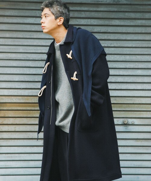 URBAN RESEARCH(アーバンリサーチ)の「FUJI MELTON WOOL DUFFEL COAT(ダッフルコート・メンズ・NAVY・5/6)」の11枚目の写真