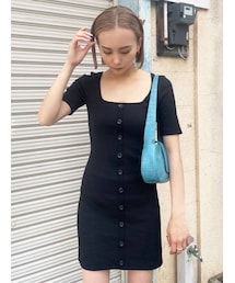 EMODA | バックオープンボタンワンピース(ワンピース)