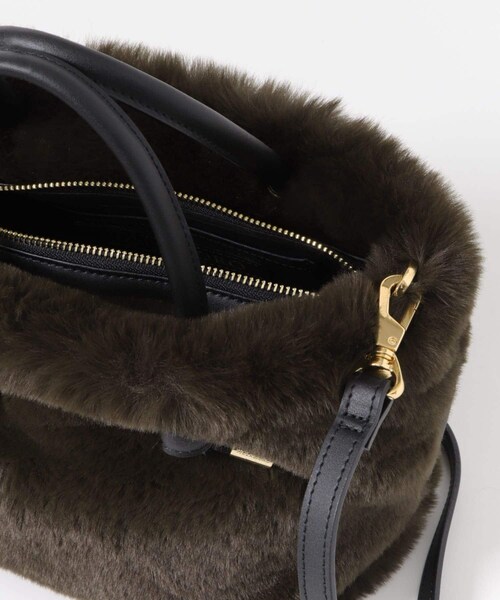 URBAN RESEARCH ROSSO（アーバンリサーチロッソ）の「VIOLAd’ORO　エコファーノットハンドル（ハンドバッグ・レディース・mochablack/dbrownblk/leoblack・-）」の8枚目の写真