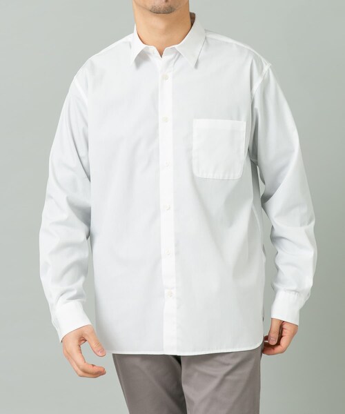 URBAN RESEARCH ROSSO(アーバンリサーチロッソ)の「『防シワ/防臭』アーバンリラックスブロードシャツ(シャツ/ブラウス・メンズ・WHITE/NAVY/BLUE/KHAKI/SAX/CHARCOAL・S/M/L/XL)」の12枚目の写真