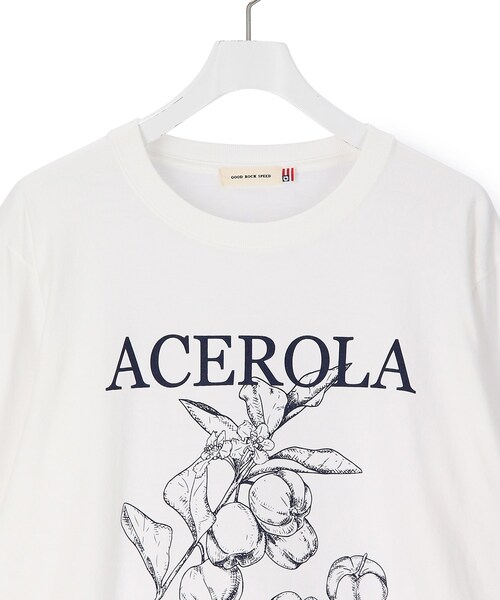 ADAM ET ROPE'（アダムエロペ）の「【GOOD ROCK SPEED】別注 ACEROLA LONG SLEEVE TEE（Tシャツ/カットソー・レディース・ホワイト/ネイビー/ピンク・F）」の11枚目の写真