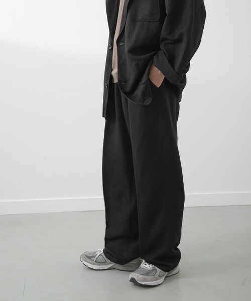 ITEMS URBANRESEARCH（アイテムズ アーバンリサーチ）の「Linen Blend Tapered Pants（その他パンツ・メンズ・NVY/BRN/BLK・M/L）」の9枚目の写真
