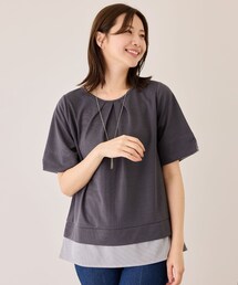 Jayro | 配色ストライプ半袖カットソー(Tシャツ/カットソー)