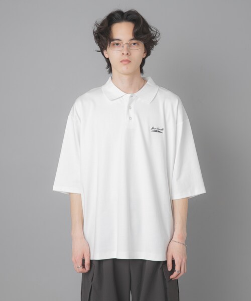 SENSE OF PLACE by URBAN RESEARCH（センスオブプレイスバイアーバンリサーチ）の「『別注』Converse×SENSE OF PLACE　JACK PURCELLポロシャツ（ポロシャツ・メンズ・WHITE/BLACK/BLUE・M/L）」の8枚目の写真