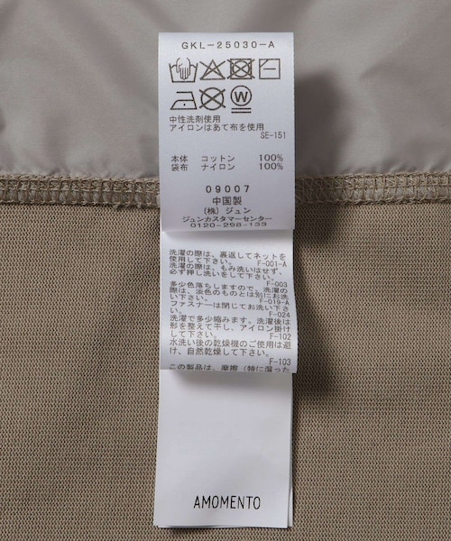 ADAM ET ROPE'(アダムエロペ)の「【AMOMENTO/アモーメント】SLIM FIT POCKET JUMPER(ブルゾン・メンズ・ブラック/ベージュ・L/M)」の17枚目の写真
