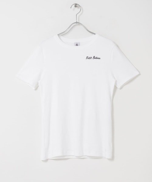 URBAN RESEARCH DOORS(アーバンリサーチドアーズ)の「『別注』PETIT BATEAU×DOORS EMBROIDERYT-SHIRTSCU(Tシャツ/カットソー・レディース・ECUME/BELUGA/SMOKING・S/M)」の7枚目の写真
