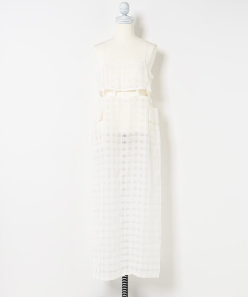 THE GOODLAND MARKET（ザグッドランドマーケット）の「&her　Layered Lace Onepiece（ワンピース・レディース・WHITE/BLACK・FREE）」の10枚目の写真