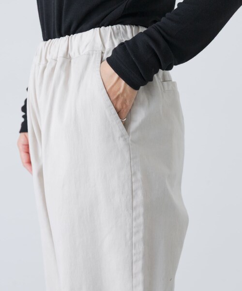 かぐれ（カグレ）の「コットンストレッチイージーパンツ（その他パンツ・レディース・BEIGE/OFF/BLACK/GRAY・FREE）」の14枚目の写真