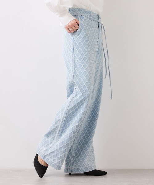 VIS（ビス）の「ベルト付きワイドシルエットデニムパンツ（デニムパンツ・レディース・ブルー/ブルー系・M/S/SS）」の21枚目の写真